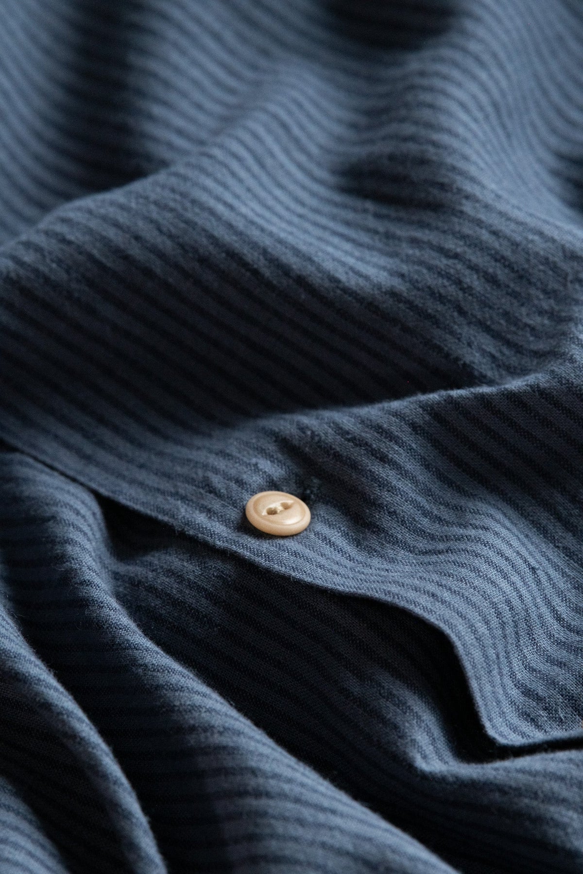 McTavish Button Up Shirt Hemp Blue