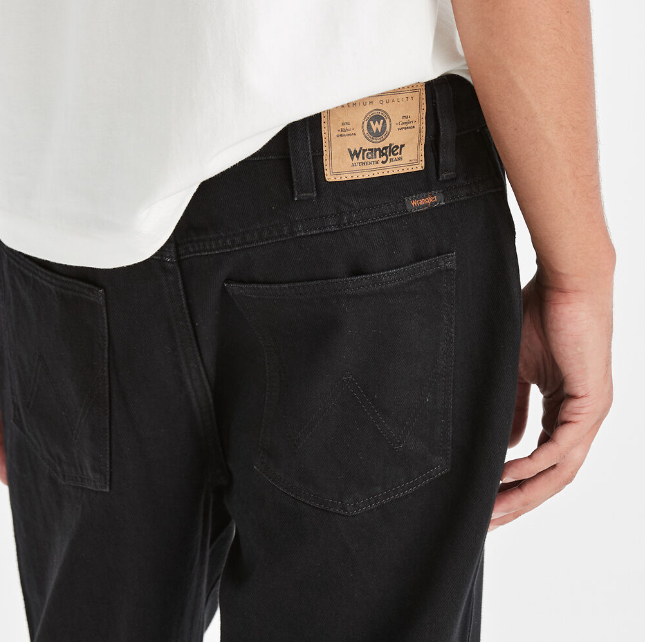 Wrangler Men's Slacker Steele Black Jean
