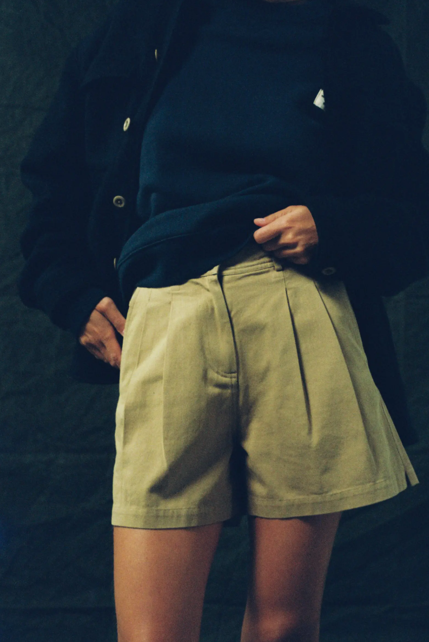 McTavish Double Pleated Twill Shorts