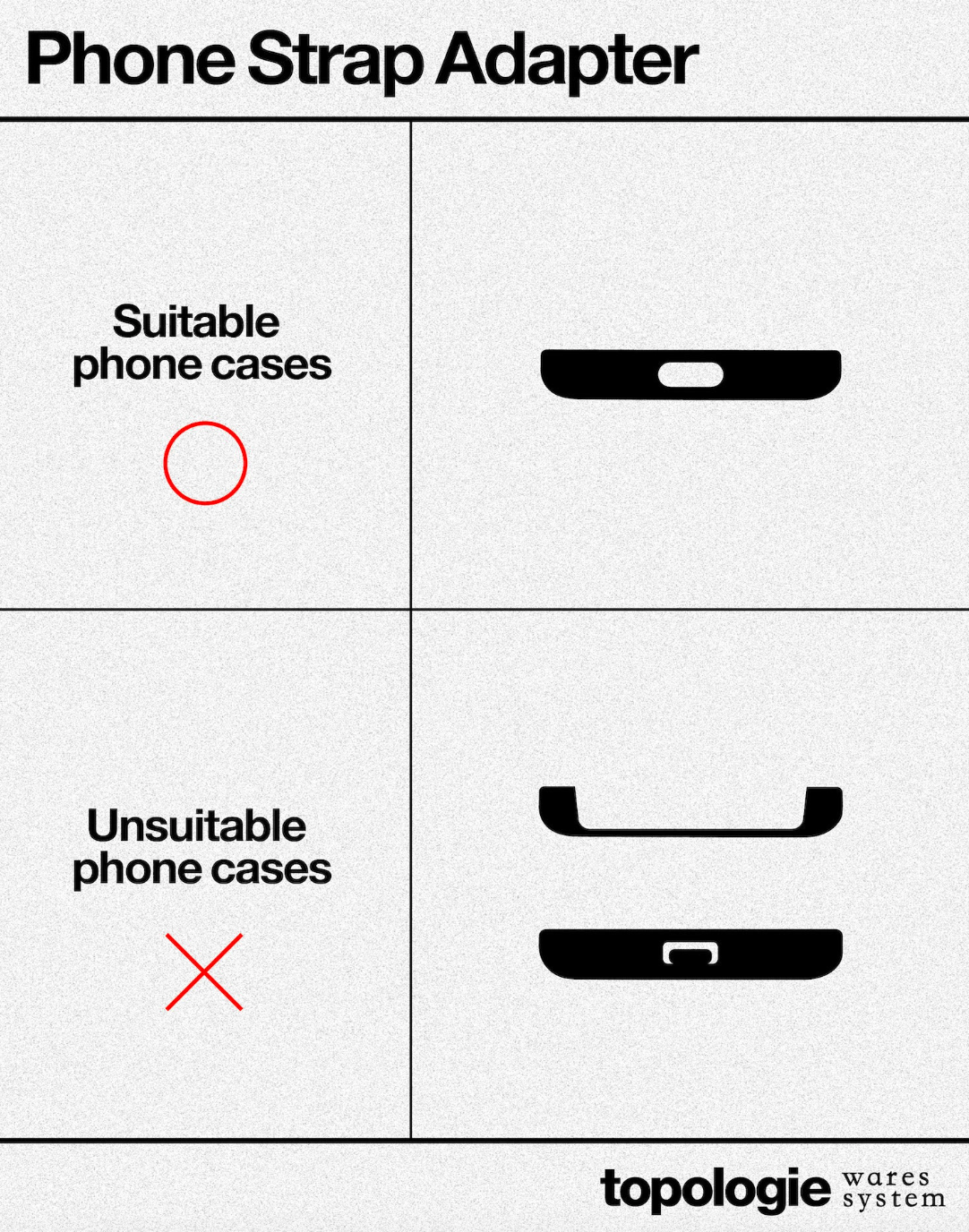 Topologie Phone Strap Adapter