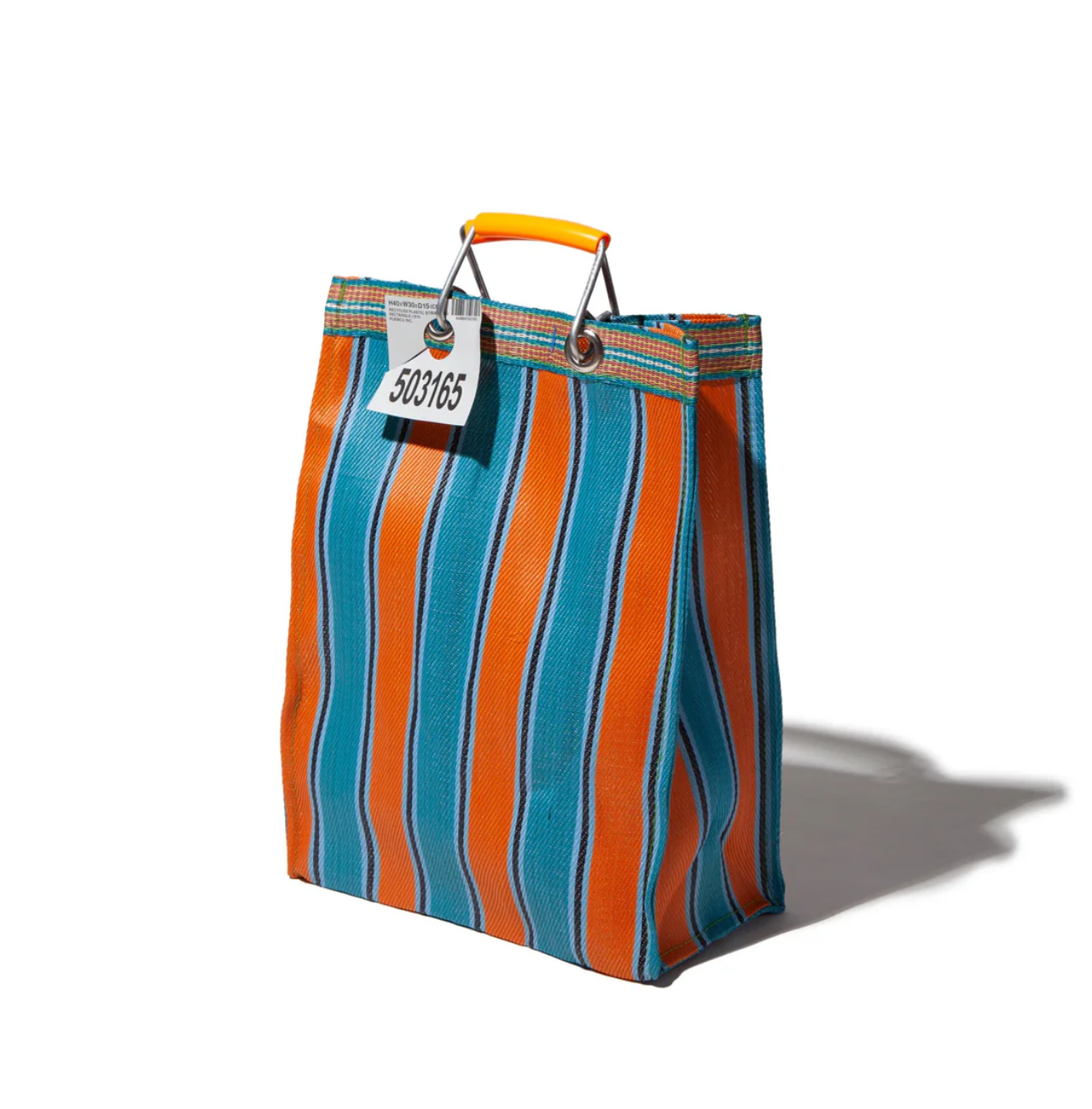 Recycled Plastic Stripe Bag / Rectangle D15