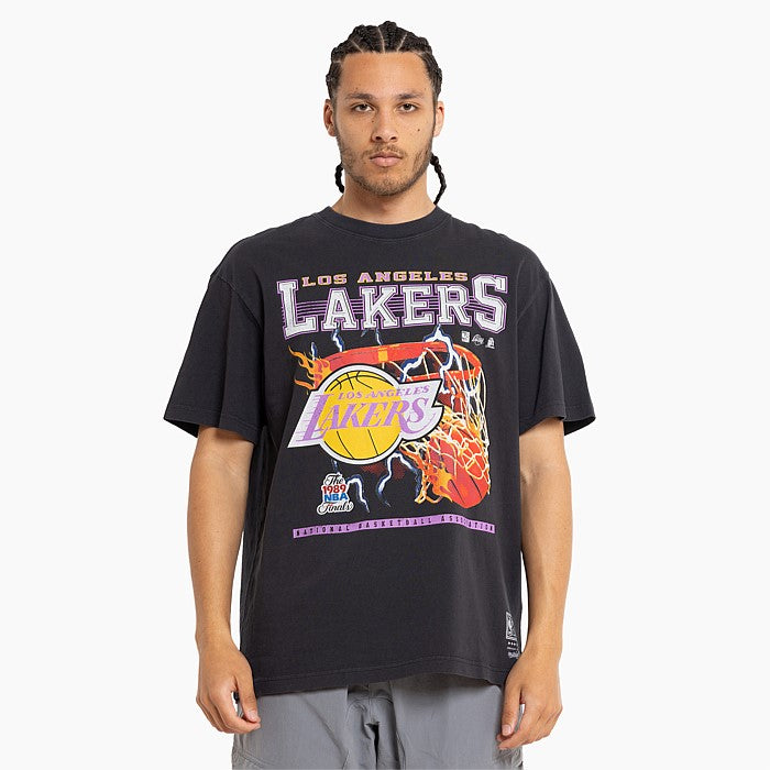 Mitchell & Ness Lakers Lightning Hoop Tee