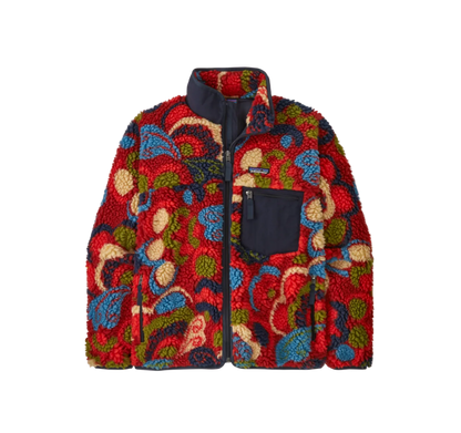 Colorful patterned jacket on a white background