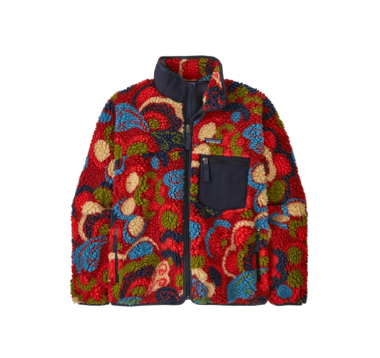 Colorful patterned jacket on a white background