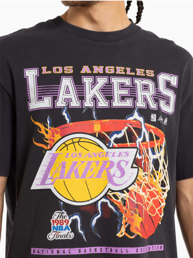 Mitchell & Ness Lakers Lightning Hoop Tee