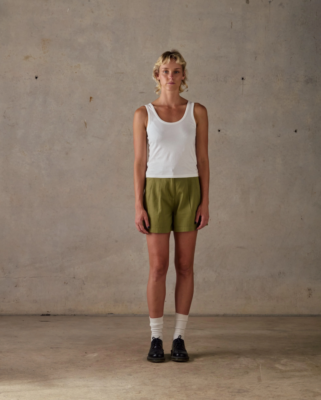 McTavish Double Pleated Twill Shorts