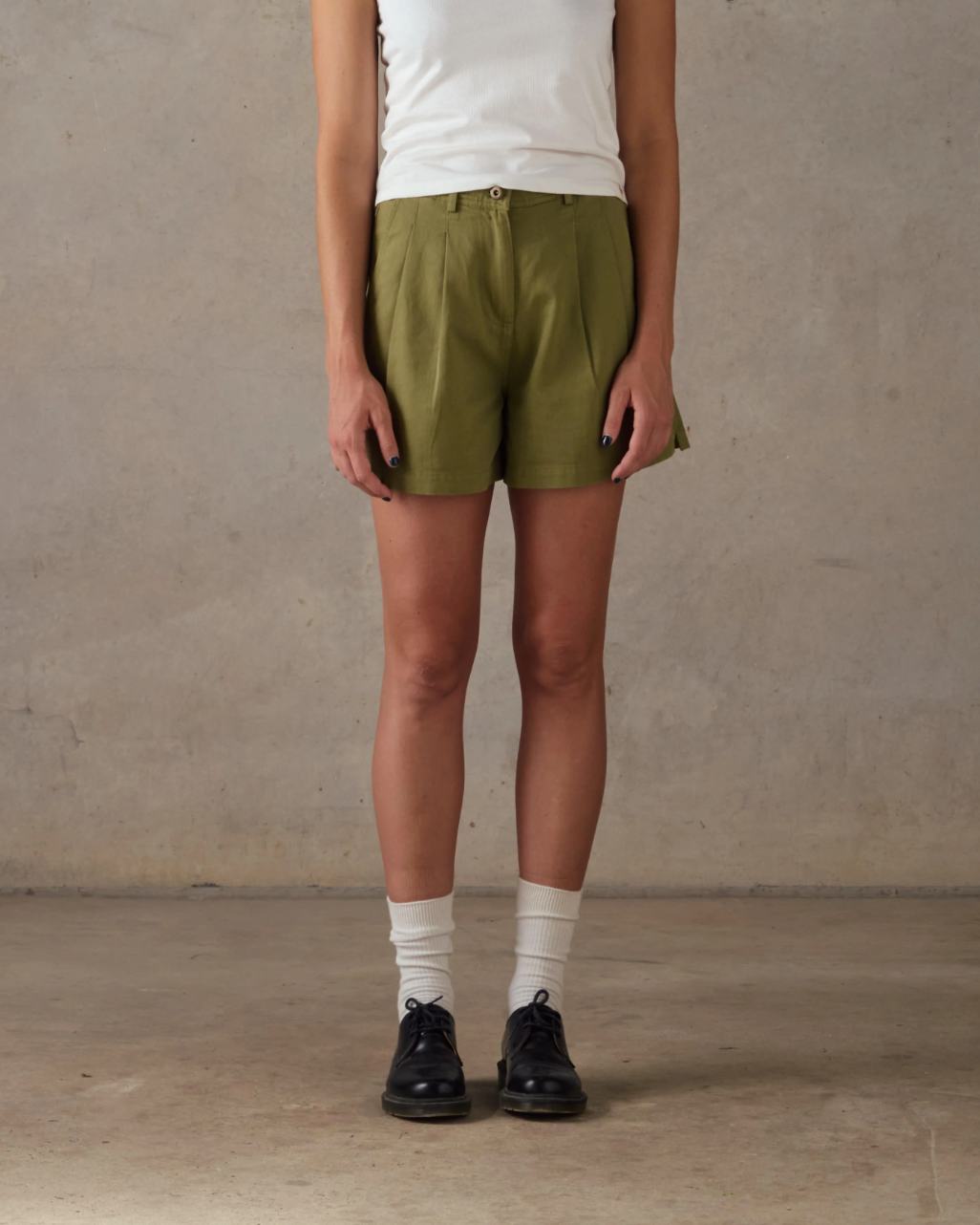McTavish Double Pleated Twill Shorts