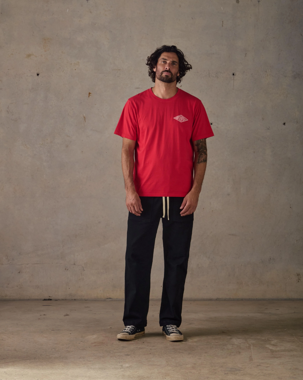 McTavish Diamond Tee Red