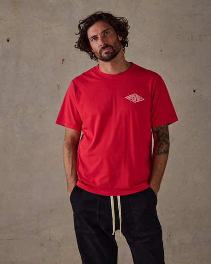 McTavish Diamond Tee Red
