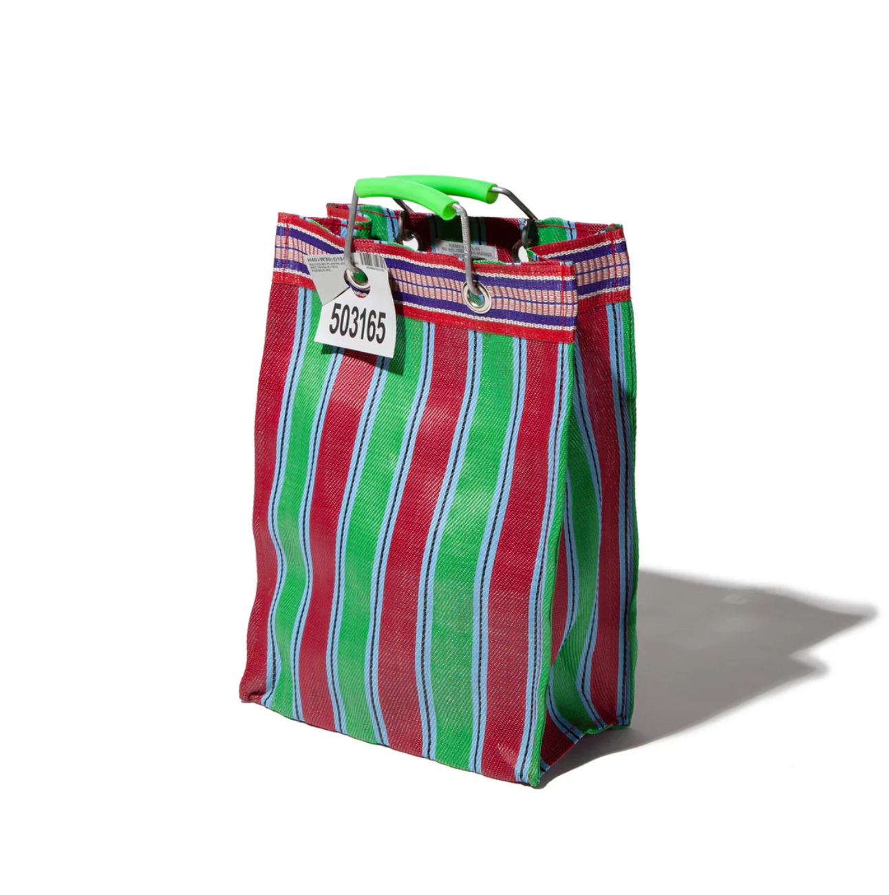 Recycled Plastic Stripe Bag / Rectangle D15