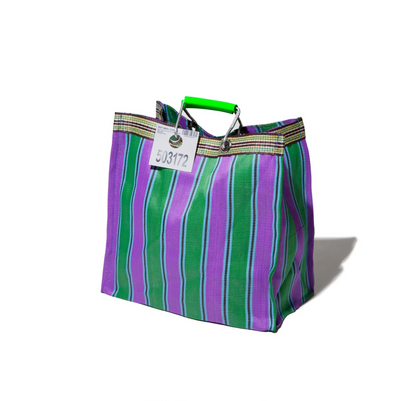 Recycled Plastic Stripe Bag / Square