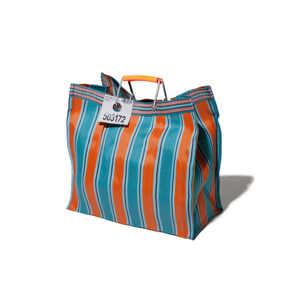 Recycled Plastic Stripe Bag / Square