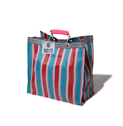 Recycled Plastic Stripe Bag / Square