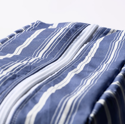 Shirt Fabric School Bag / Stripe B