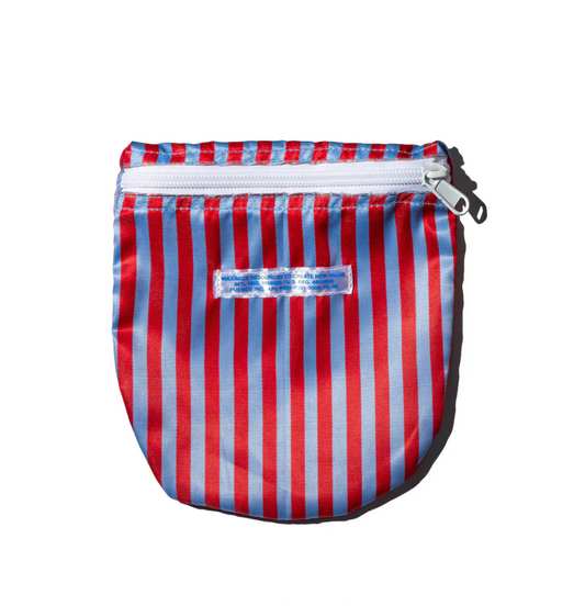 School Tie Fabric Semicircle Pouch